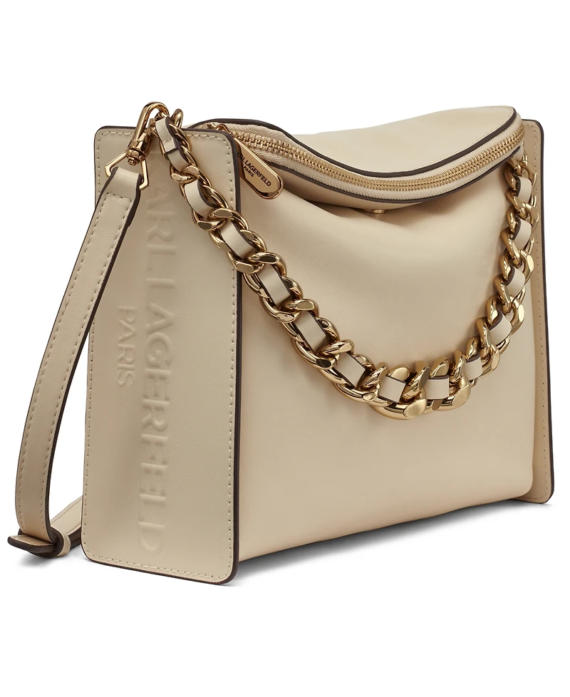 Karl Lagerfeld Paris Brielle Leather Crossbody