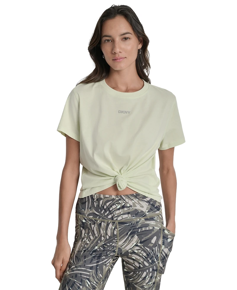 Dkny Women's Studded-Logo T-Shirt