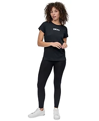 Dkny Sport Women's Tech Logo Raglan-Sleeve T-Shirt