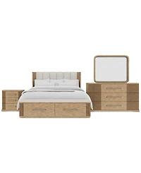 Frandlyn 3-Pc. King Bedroom Set (Storage Bed, Dresser & Nightstand)