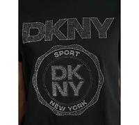 Dkny Sport Women's Medallion Logo Crewneck T-Shirt