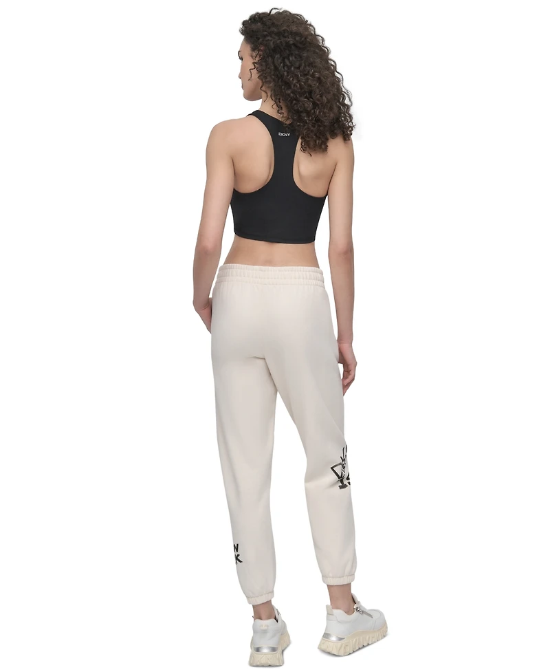 Dkny Sport Women's Graffiti Logo Cotton-Blend Joggers