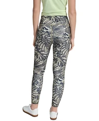Dkny Sport Women's Printed High-Waist 7/8 Tights