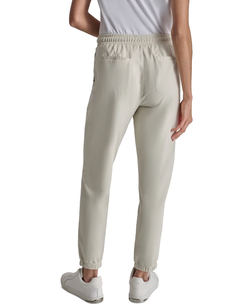 Dkny Sport Women's Cotton-Blend Tie-Waist Joggers