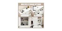 Freestanding Kitchen Cupboard Storage Organizer with 1 Large Drawer