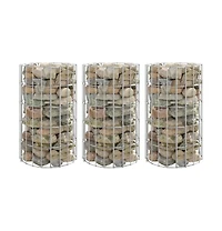 Circular Gabion Raised Beds 3 pcs Galvanized Steel 11.8"x19.7"