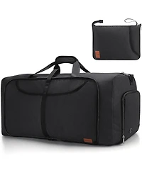 Vs Vogshow 120L Duffle Bag for Travel, Large Foldable Waterproof Travel Duffel Bags Weekender Overnight Bag for Men and Women with Shoe Compartment Ba