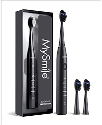 MySmile DY156 Sonic Electric Toothbrush for Adults, Rechargeable Battery Portable with 3 Brush Heads, 2 Mins 5 Modes Smart Timer, 45000VPM,
