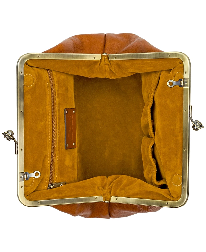 Patricia Nash Medium Sofia Kisslock Leather Bag
