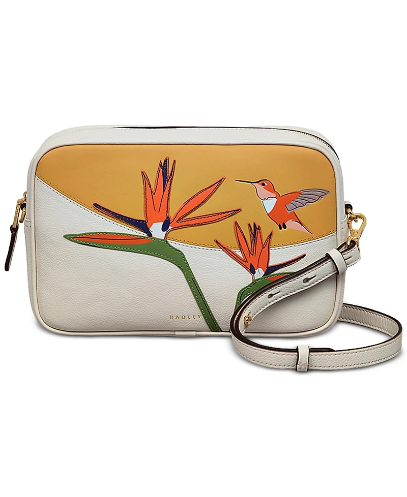 Radley London Birds Of Paradise Small Leather Zip Around Crossbody