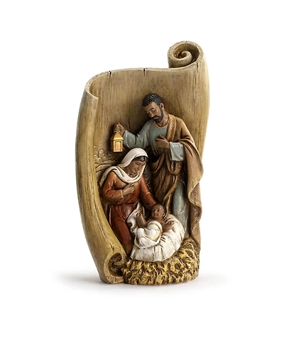 Napco 9.75" African American Holy Family with Scroll