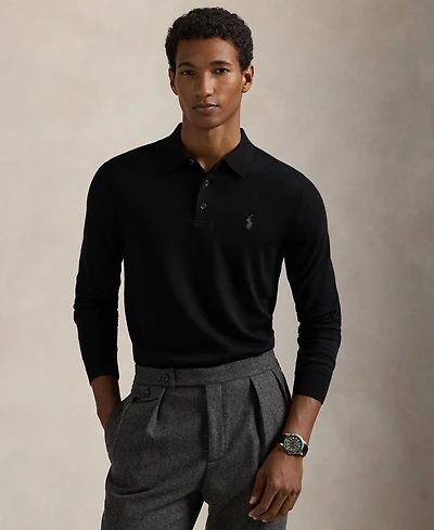Polo Ralph Lauren Men's Wool Polo-Collar Sweater