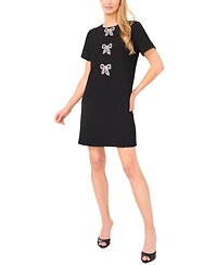 CeCe Women's Sequin Bow Mini Dress