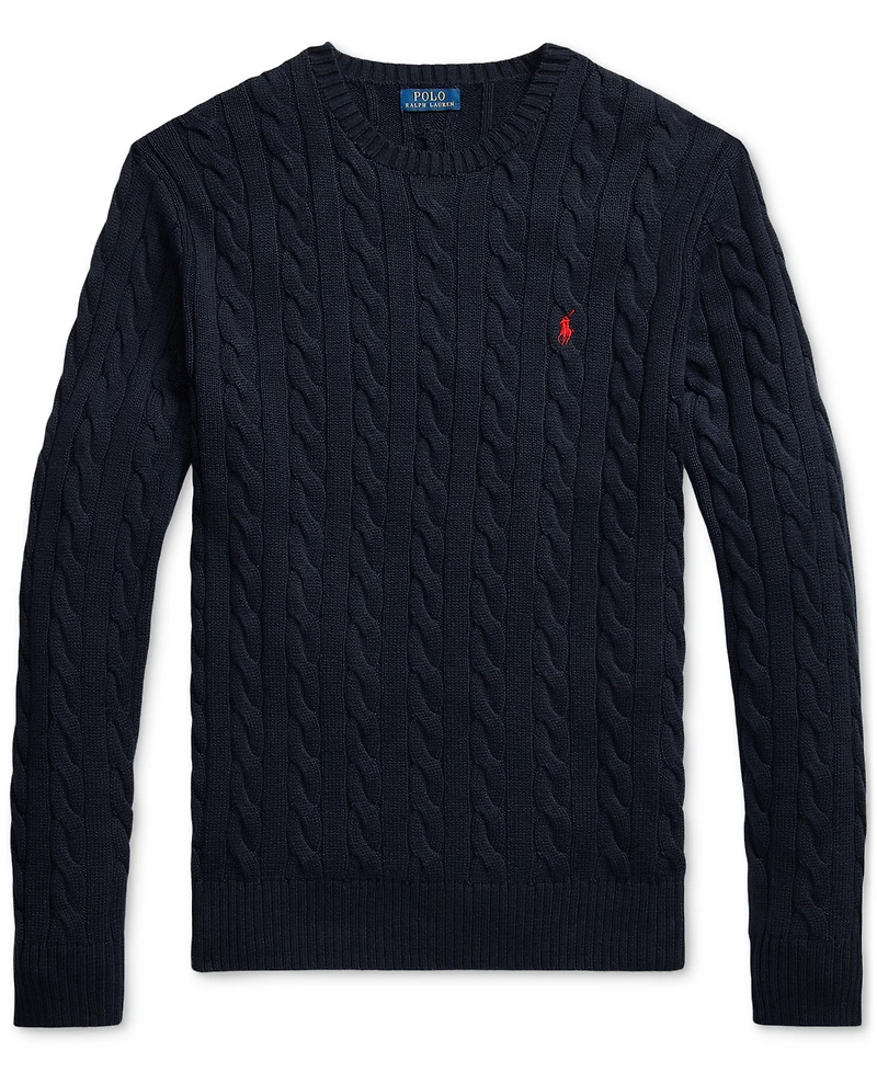 Polo Ralph Lauren Men's Big & Tall Cable-Knit Cotton Sweater