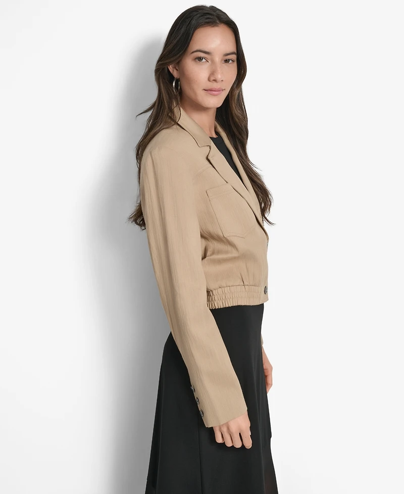 Dkny Women's Long-Sleeve Cropped Blazer