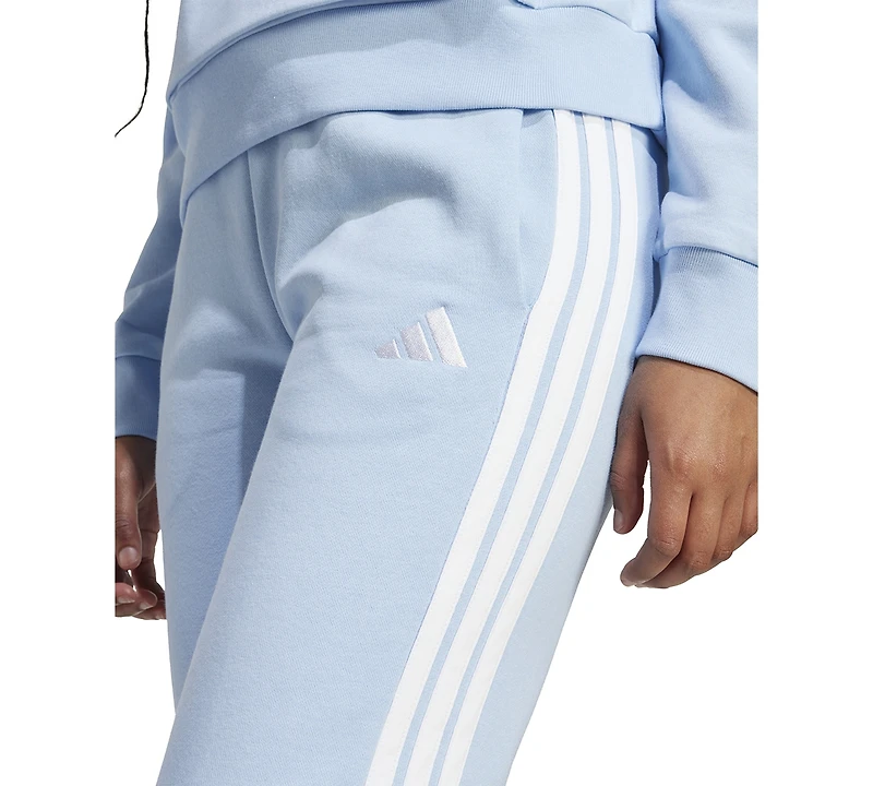 adidas Women's Essentials Three Stripes Fleece Slim Pants