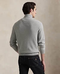 Polo Ralph Lauren Men's Mesh-Knit Cotton Quarter-Zip Sweater