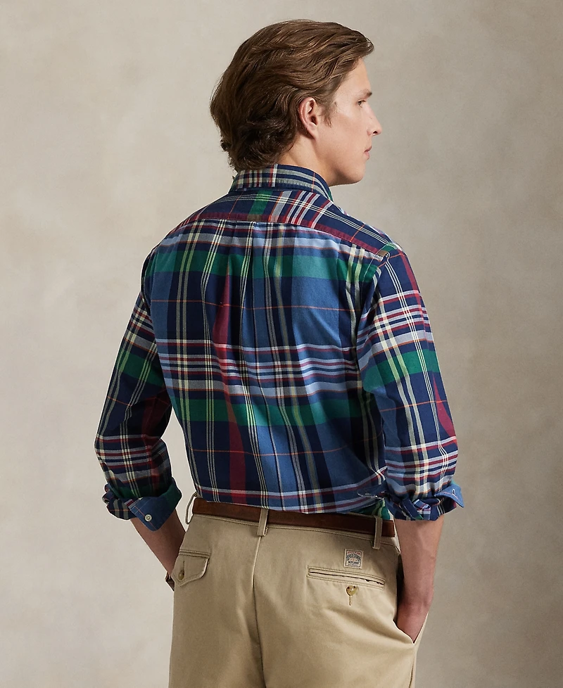 Polo Ralph Lauren Men's Classic-Fit Plaid Oxford Shirt