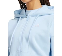 adidas Women's 3-Stripe Logo Zip Hooded Track Jacket