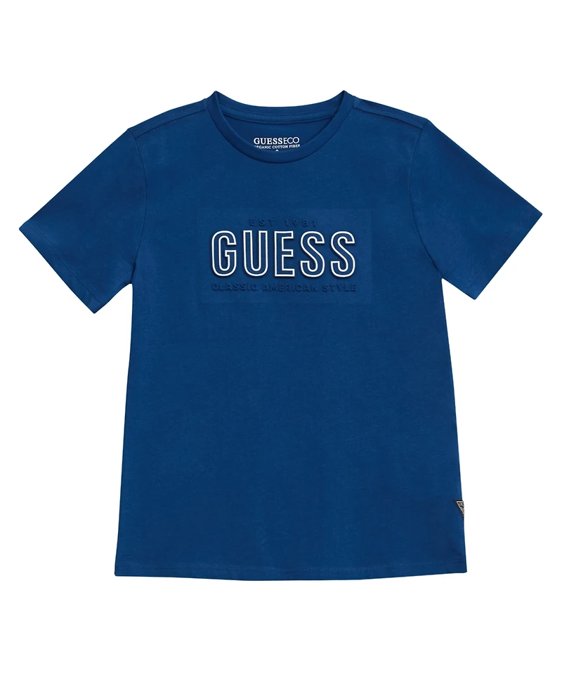 Guess Big Boys Short Sleeve Logo T-Shirt