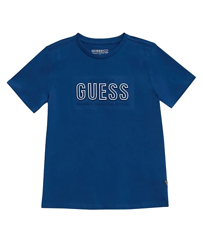 Guess Big Boys Short Sleeve Logo T-Shirt