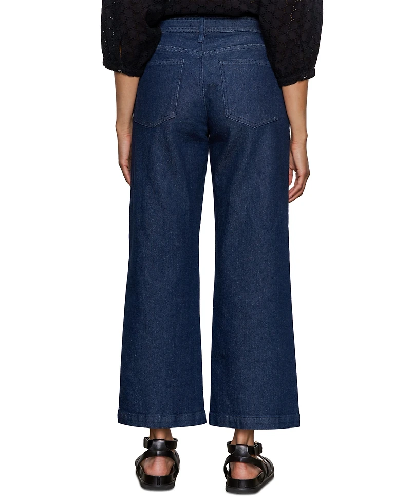 Sanctuary Women's League High-Rise Crop Wide-Leg Jeans