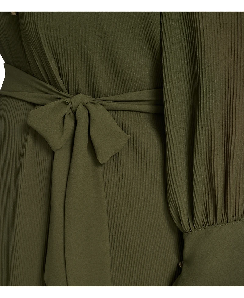 Eliza J Plus Pleated Chiffon Dress