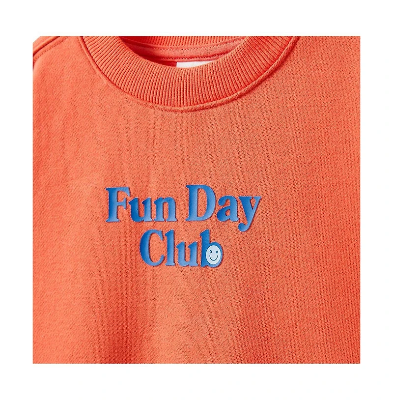 Cotton On Little Girls Little/Big Sammy Oversized Crew
