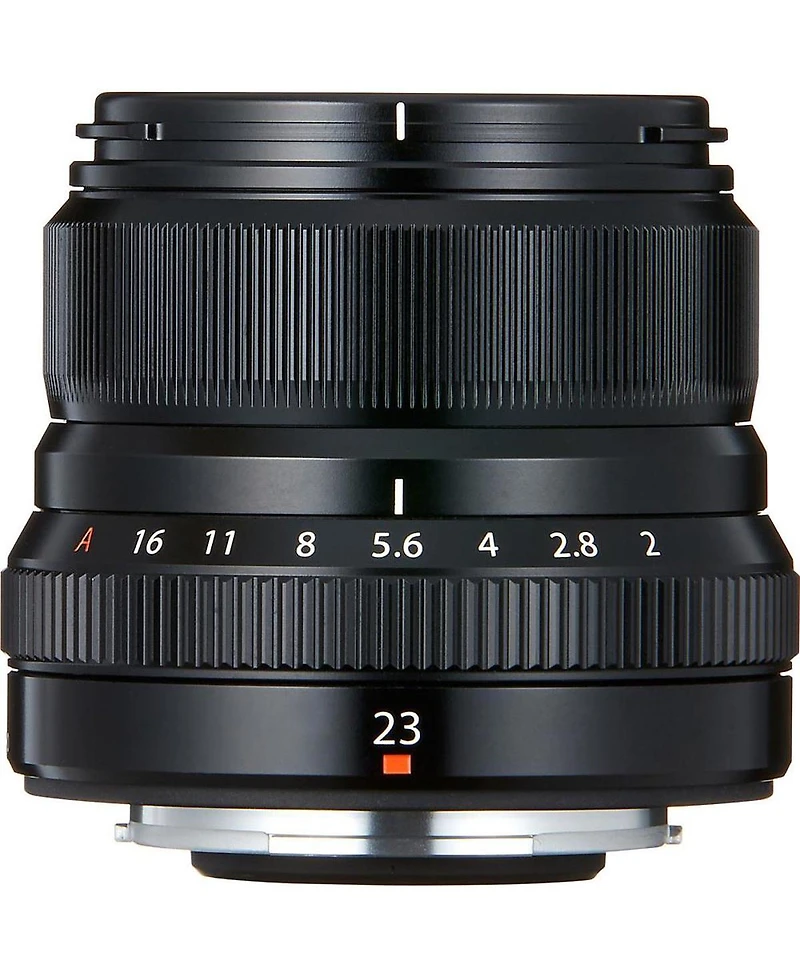 Fujifilm Xf 23mm (35mm) F/2R Wr Lens, Black - Bundle With 43mm Filter Kit, Lens Case, Cleaning Kit, Capleash, Lens Cleaner, Pc Sofrtware Package
