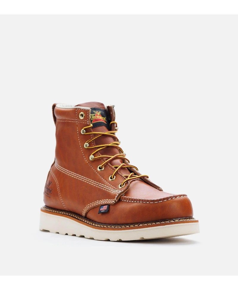 Thorogood Men's American Heritage 6" Tobacco Moc Toe Work Boots for Men