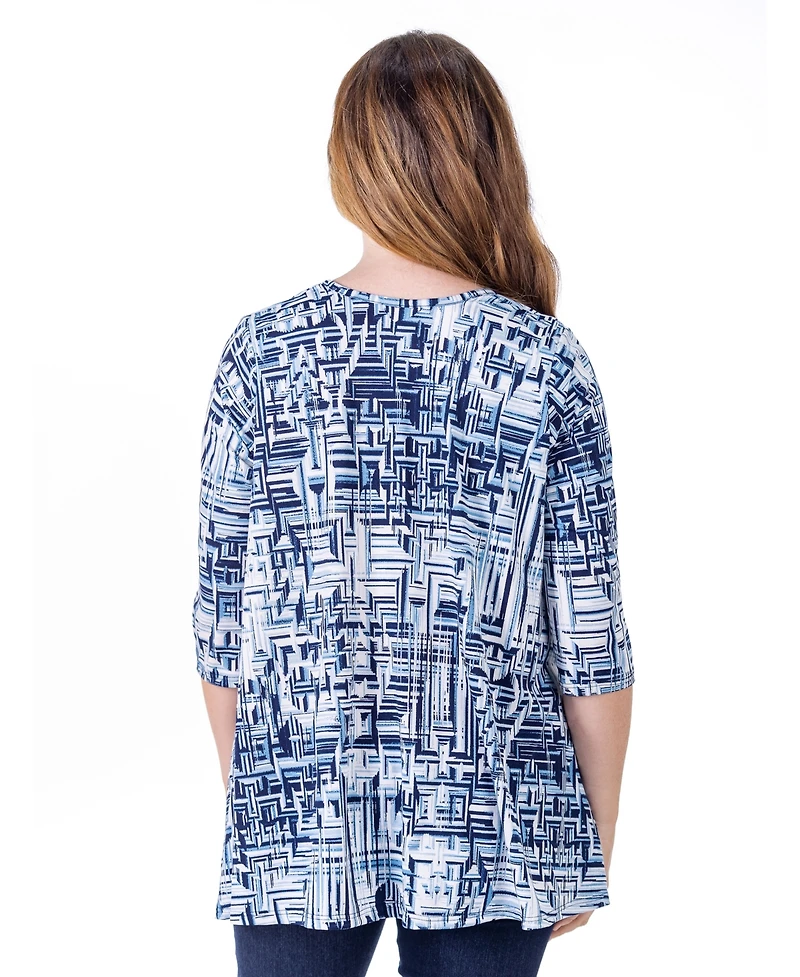 24seven Comfort Apparel Petite Elbow Length Sleeve Open Cardigan Jacket