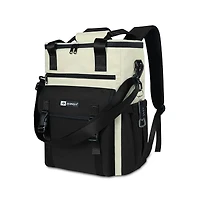 ChillBelle Backpack Cooler for Women – Lightweight Insulated Tote with Dual Straps, Waterproof Liner, Wine Bottle Pockets, Leak-Resistant Zippe