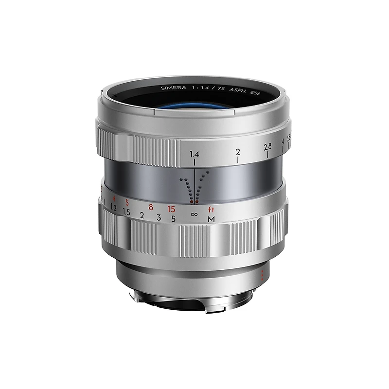 Thypoch Simera 75mm f/1.4 Asph Lens for Leica M, Silver