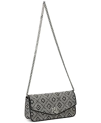 Geo-Motif Woven Straw Medium Sawyer Bag