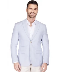 Gino Vitale Men's Slim Fit Linen-Blend Blazer