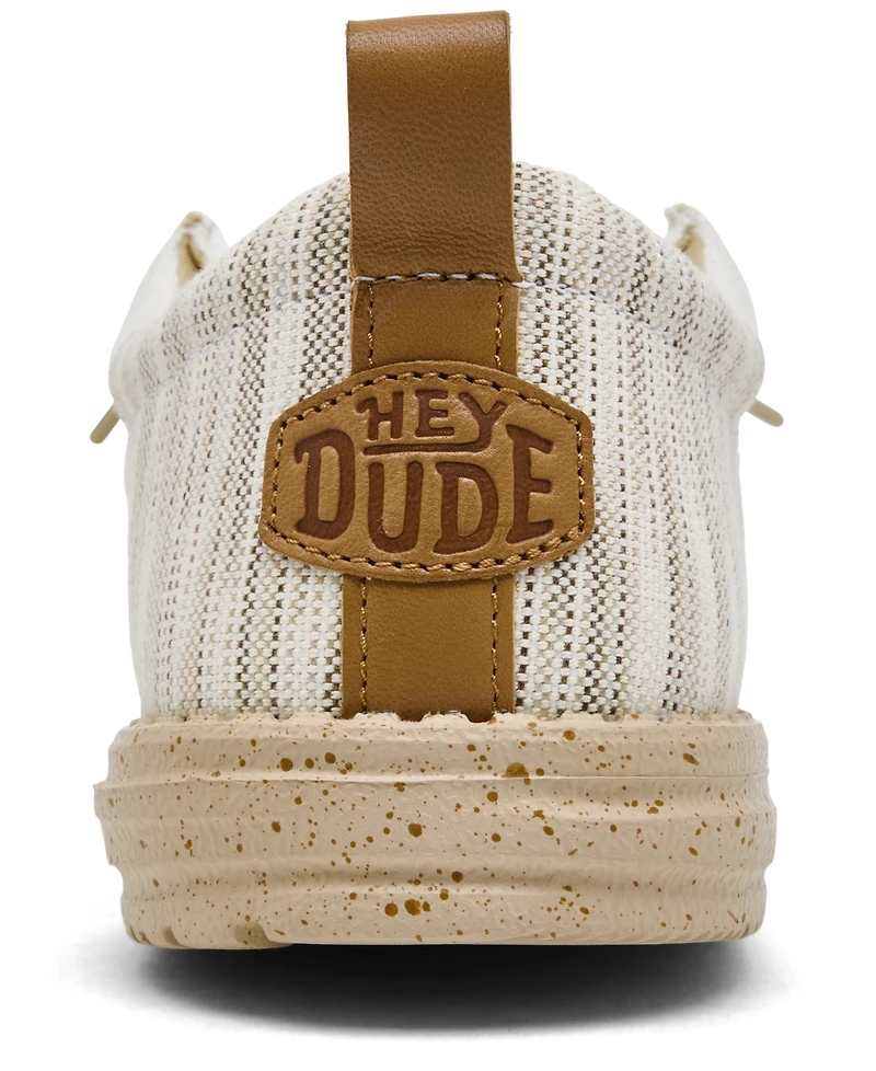 Hey Dude Men's Wally Funk Woven Jacquard Slip-On Casual Moccasin Sneakers from Finish Line