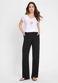 Olsen Women's Lisa Straight Pull-On Pant