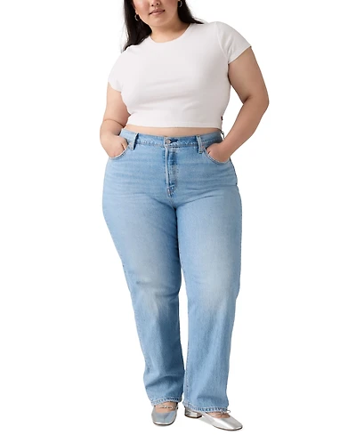 Levi's Trendy Plus 501 Cotton High-Rise Jeans