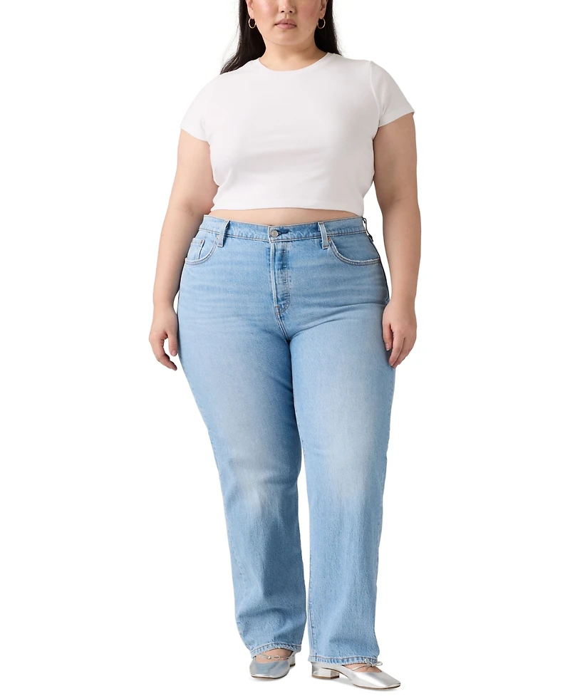 Levi's Trendy Plus 501 Cotton High-Rise Jeans