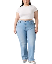 Levi's Trendy Plus 501 Cotton High-Rise Jeans