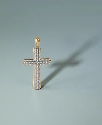 Men's Diamond Cross Pendant (1/2 ct. t.w) in 14k White Gold