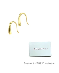 Adornia Fine 14k Gold Vermeil .925 Sterling Silver Teardrop Wire Earrings