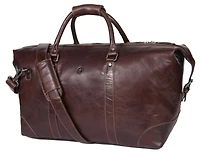 Aaron Leather Goods Full-Grain Leather Travel Duffle Bag with Shoulder Strap, Spacious Interior, and Vintage-Inspired Design – Ideal for Weeken
