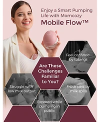 Momcozy Baby M9 wearable breast pump with smart app double