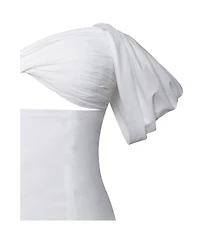 Miss Circle Women's Umika White Bubble Hem Mini Dress