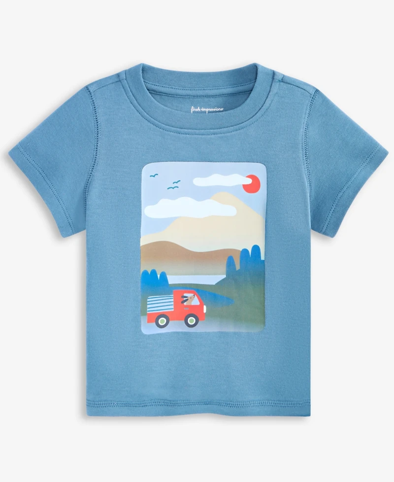 First Impressions Baby Boys Short-Sleeve 3-24 Month Truck Graphic T-Shirt, Exclusively at Macy's