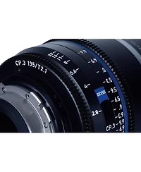 Zeiss Zeiss 135mm T2.1 Cp.3 Compact Cine Lens (Feet) Cf- Compatible with Canon Ef Eos Mount