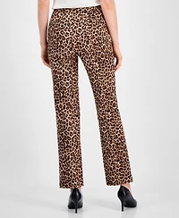 Anne Klein Women's Animal-Print Bootcut Pants