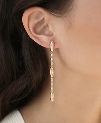 Ettika Oval Dome Linear Earrings