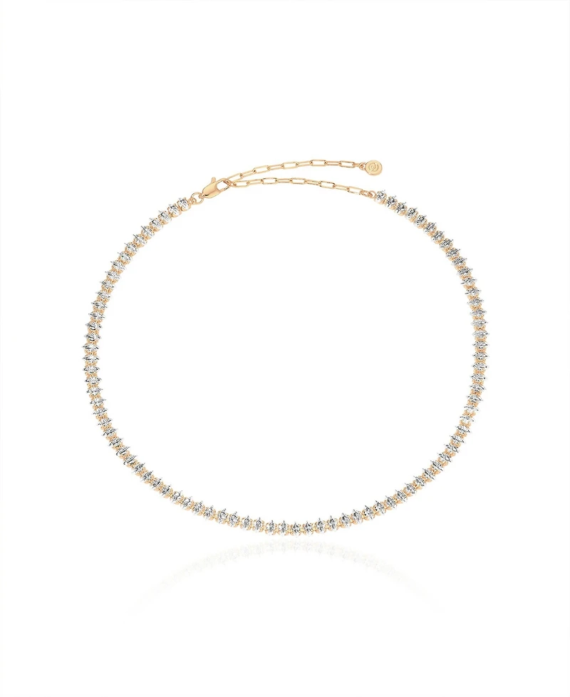 Ettika 18K Gold Marquise Cubic Zirconia Necklace